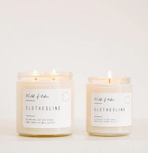 Clothesline Soy Wax Candle