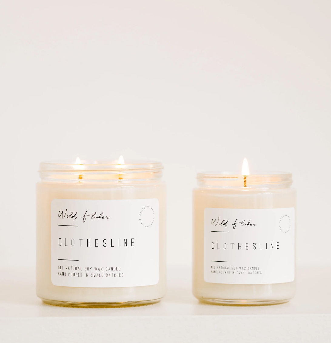 Clothesline Soy Wax Candle