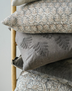 Anala Block Print Boucle Pillow - 16x24