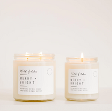 Load image into Gallery viewer, Merry &amp; Bright Soy Wax Candle