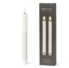 Load image into Gallery viewer, Set of 2 Sand LED Taper Candle - 9.5&quot;