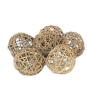 Load image into Gallery viewer, Pack of 6 Branch Balls - Natural