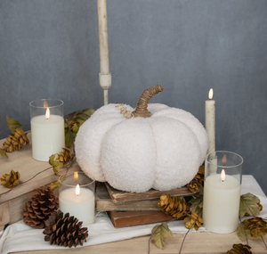White Boucle Pumpkin