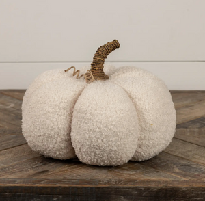White Boucle Pumpkin