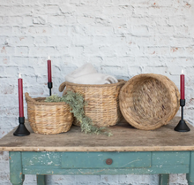 Load image into Gallery viewer, Rounded Woven Baskets w/ Handles - Large