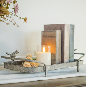 Two Handle Tray w/ Birds
