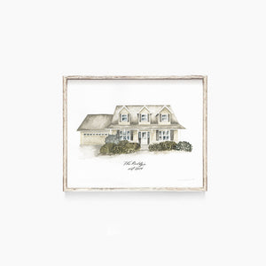Custom Watercolour House Portrait