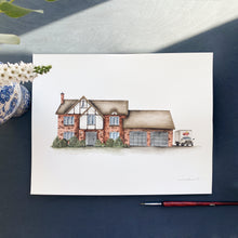 Load image into Gallery viewer, Custom Watercolour House Portrait